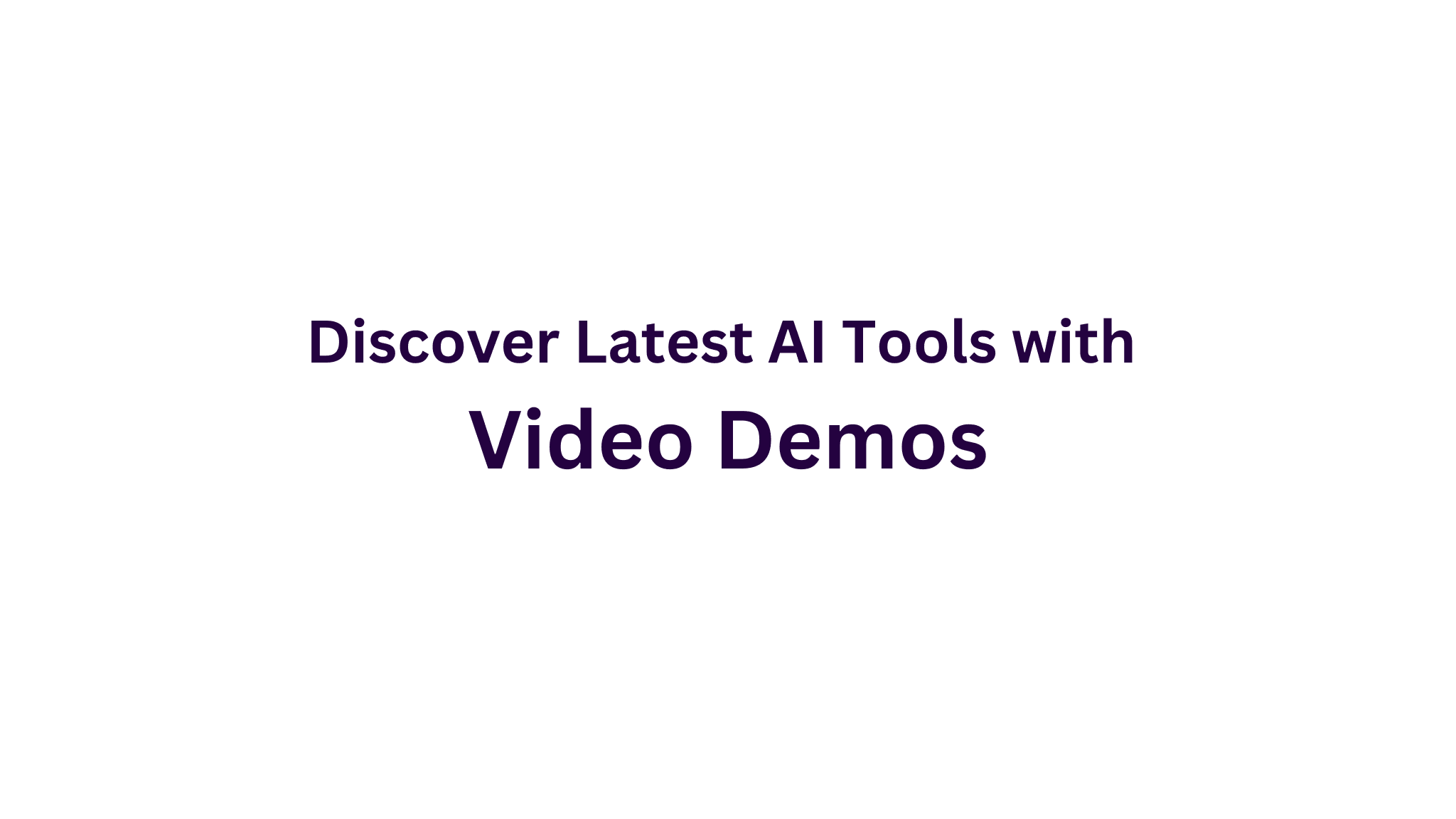 Explore Over 20+ AI Tools with Video Demos on AIDemos.com.